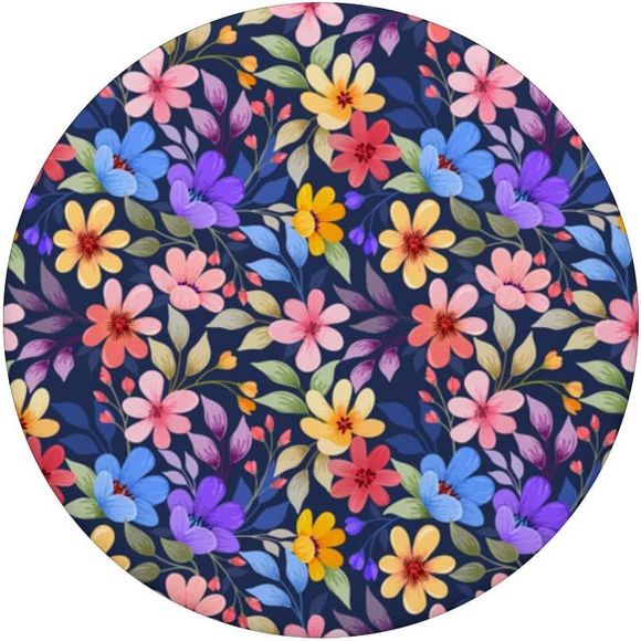 PopSockets Colorful Flowers Seamless Pattern Cute Tropical Art Swappable PopGrip - Picture 3 of 7